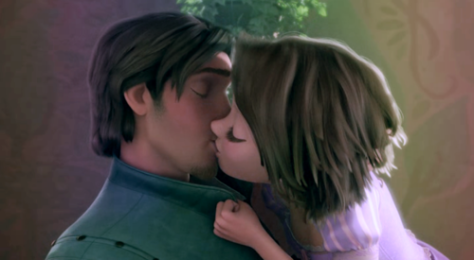 The Disney kiss (Tangled).